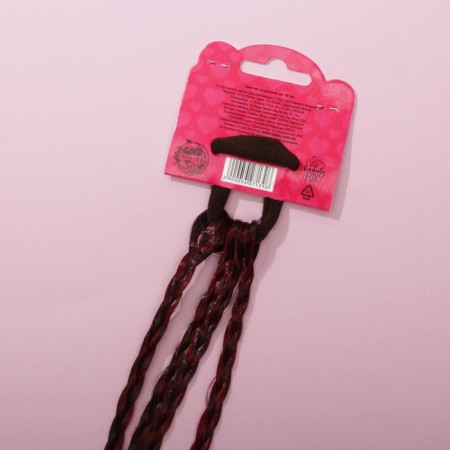 Hair gums, children's, colored braids “Time of Magic”, D = 4 cm.-3