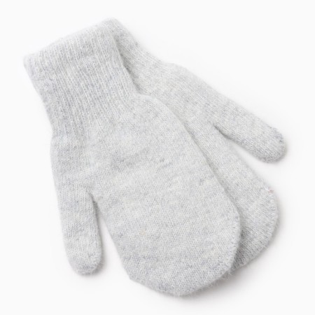 Women's mittens, gray color, size 20-1