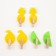 Set of decorative clothespins "Fruits" 6 pcs, felt/tree