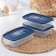 A set of containers for freezing products "Morozko", 3 pcs, 700 ml, color mix