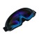 Glasses for riding motor vehicles with add. ventilation, chameleon glass, black and blue