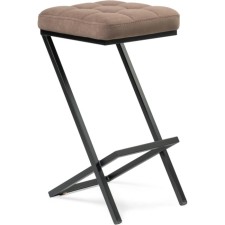 Barrior amuuri charting metal Metal/velor, black/brown 35x36.5x64 cm