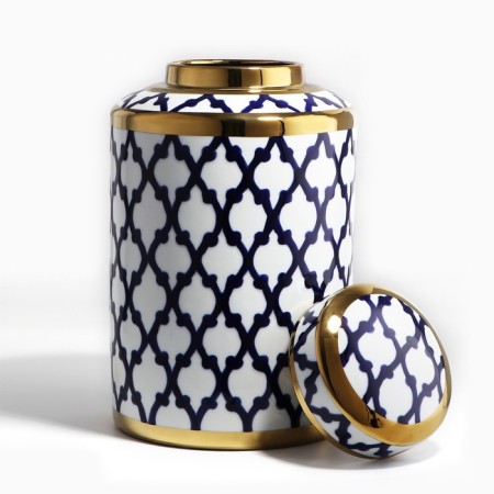 Vase for flowers with a lid "Royal" 26 x 15 x 15 cm-1
