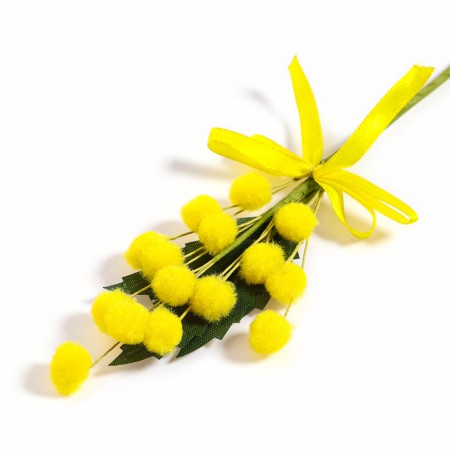 Decorative twig "Mimosa with tape", 20 × 8 × 2.5 cm-1