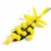 Decorative twig "Mimosa with tape", 20 × 8 × 2.5 cm