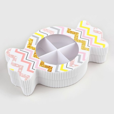 Gift box, confectionery packaging "candy", 23 x 14 x 5 cm