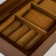 Casket wood 2 compartments for clocks and jewelry "Style" Brown 10.5x7x19.2 cm