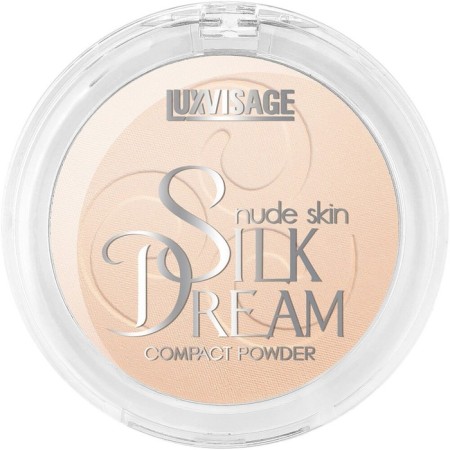 Compact powder Luxvisage Silk Dream Nude Skin, tone 02, light beige