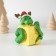 Suvenir Polystone "Snakes with a gift, in a New Year's cap with horns" 5x5.8 cm