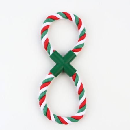 Toy training cable "winter eight", up to 20 cm, 100 g, red/white/green 79161-1