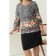 Women's dress, size 52, black color, gray