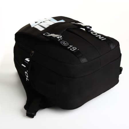 Youth backpack from lightning textiles, 5 pockets, black color-4