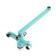 Accoona A7167M bath mixer, with shower set, silumin, turquoise color