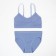Female set (top, panties), gray-blue color, size 42-44
