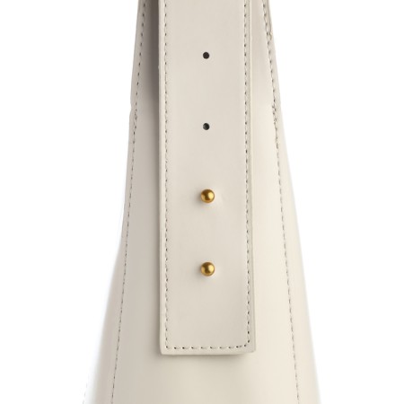 Women's bag on the Textura screw castle, small size, dairy color-5