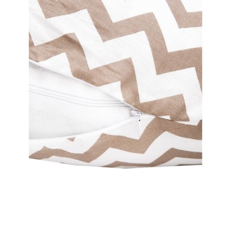 Pillowcase to a pillow for pregnant women "zigzag", size 340x72 cm, coffee color-2