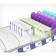 Plastic separator 60 mm high without a limiter, l = 185-385 mm, transparent