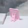 Table mirror straight (1) b/took 11.5*15.5*1.2cm plastic pink package QF