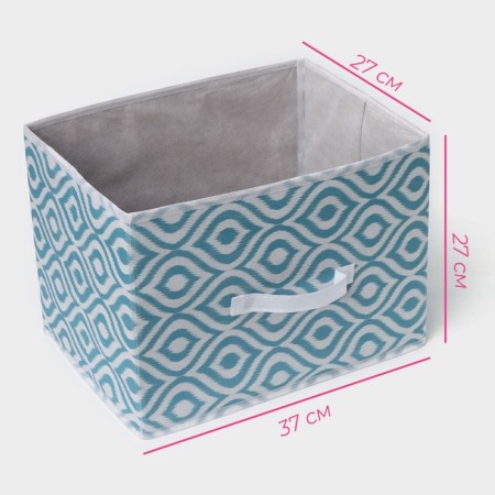 The storage box "Laguna", 37 × 27 × 27 cm, the color turquoise-2