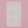 Form for mousse desserts and baking are “hypnosis”, silicone, 30 × 17.5 × 0.5 cm, 6 cells (D = 7.7 cm), white color