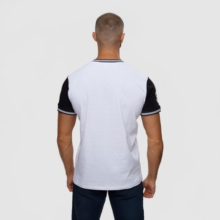 T -shirt male, white color/print mix, size m-4