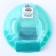 Baby plate for second dishes, on a suction cup, 400 ml, green color