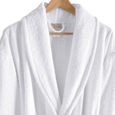 Terry robe, size m, white color-2