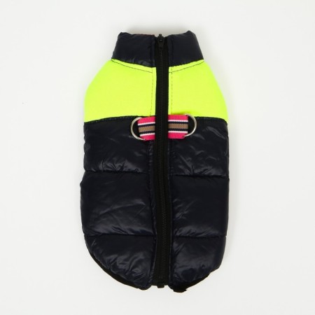Lightning dog jacket, size 8 (ds 23 cm, og 30, Osh 22 cm), blue with yellow-7