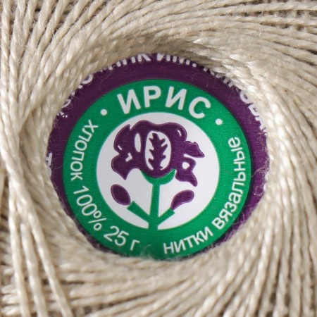 Knitting threads "Iris" 150m/25g 100% Mercerized cotton color 6602-3