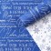 Paper packing glossy bilateral “snowflakes”, 50 x 70 cm, new year