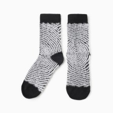 Women's terry socks minku, black color, rr 36-41