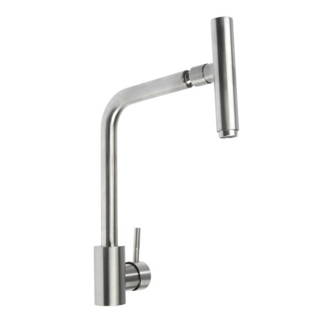 Zein ZS-1 kitchen mixer, "microphone", 35 mm cartridge, stainless steel, satin-3