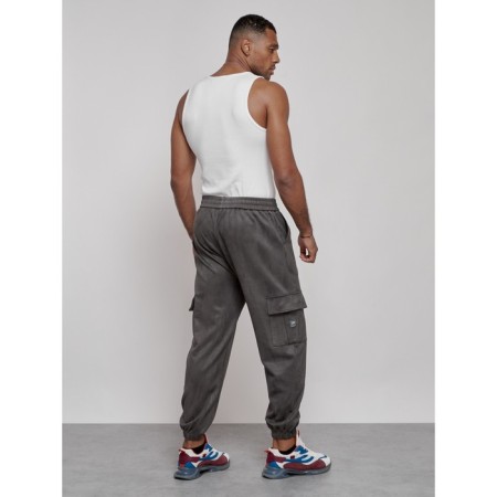 Joggers are sports male, size 50, gray color-17