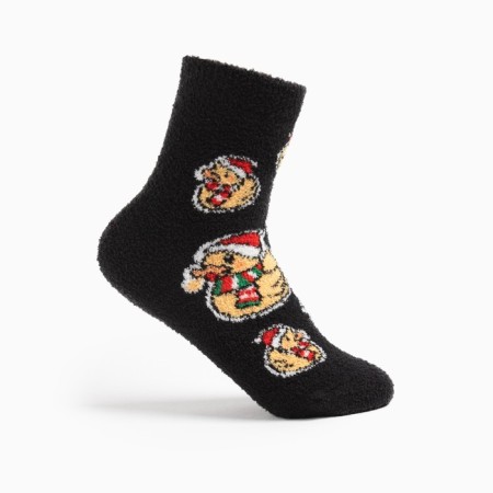 Tensor women's socks "ducks in hats", black color, size 36-40