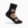 Tensor women's socks "ducks in hats", black color, size 36-40