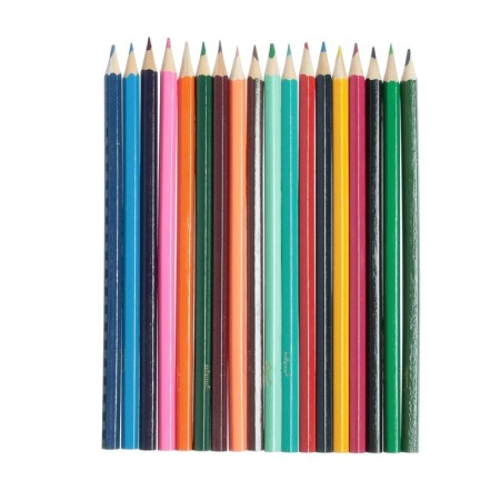 Pencils 18 colors "machine", wooden, hexagonal-1