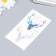Tattoo on the body color phosphorus "deer 3D" 10.5x6 cm