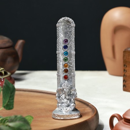 Bowl stand "Ganesha", silver-2
