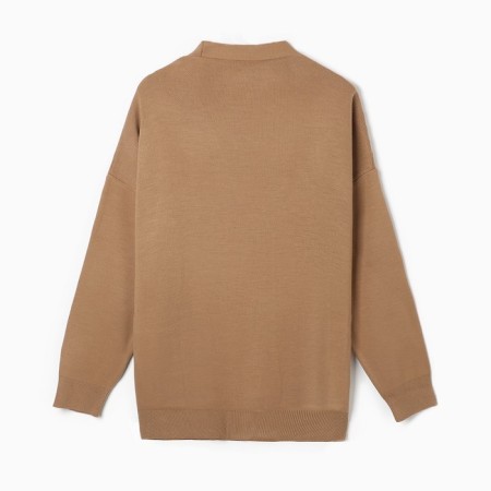 Cardigan female, beige color, one size (42-46)-6