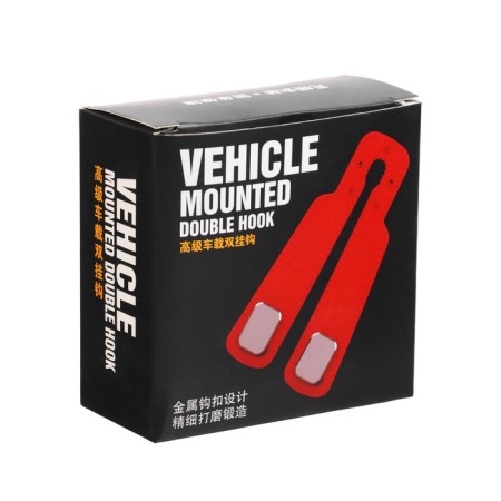 The hook on the head restraint is double, black-3