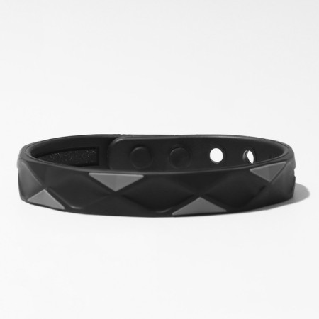 Silicone bracelet "On the buttons", the color is black-2