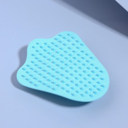 Massage - brush, anti -cellulite, 14 × 12 × 3.5 cm, blue color-1