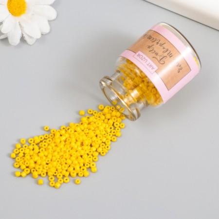 12/0 round beads in the bottle "Bright lemon" 2x20 g set 2 pcs-1