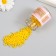 12/0 round beads in the bottle "Bright lemon" 2x20 g set 2 pcs