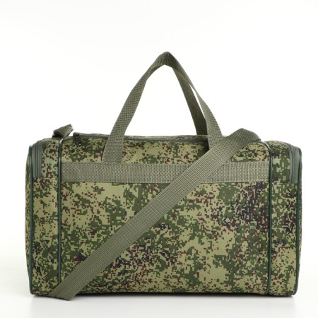 Road bag on lightning, 3 outer pockets, long belt, camouflage color-1