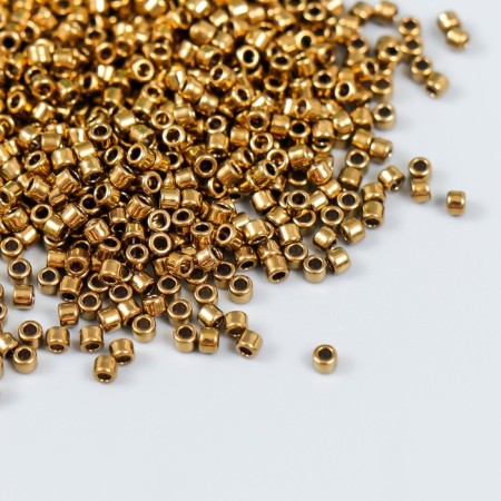 Glass beads 11/0 "cylinder. Bronze gloss" 10 g