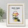 Photo frame plastic 15x20 cm "Golden waves and points" white 18.5x23.5 cm