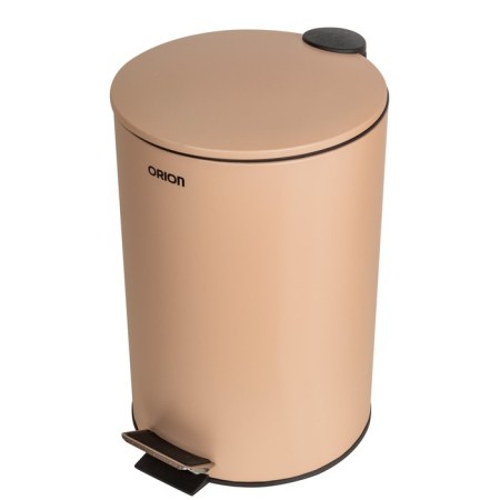 Garbage bucket with the pedal Orion 410122, 12 l, beige matte color