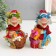 Piglite Polystone "Dragon in the New Year's cap with gifts/basket" MIX 8.5x7x14.8 cm