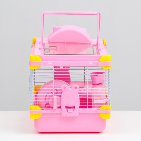 The cage for rodents "Pigzon", 31 x 24 x 30 cm, pink-2